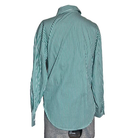 Cafe Strip Button Down Shirt Size XS New with Tag - Picture 2 of 4